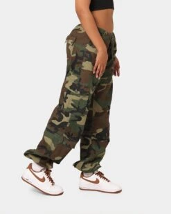 Rothco Women's Vintage Paratrooper Fatigue Cargo Pants Woodland Camo -Mitchell & Ness Shop 03007190 YC040 womens 00050