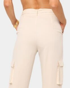 XXIII Women's Mae Cargo Pant Cream -Mitchell & Ness Shop 03007199 YC600 womens 0080