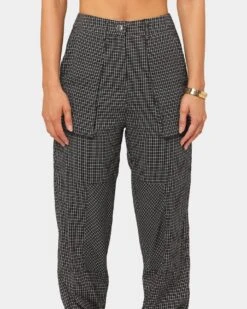 XXIII Women's Vera Plaid Cargo Pants Navy -Mitchell & Ness Shop 03007201 YN200 womens 0030