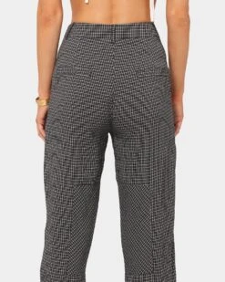 XXIII Women's Vera Plaid Cargo Pants Navy -Mitchell & Ness Shop 03007201 YN200 womens 0050
