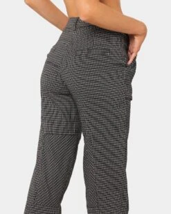 XXIII Women's Vera Plaid Cargo Pants Navy -Mitchell & Ness Shop 03007201 YN200 womens 0080