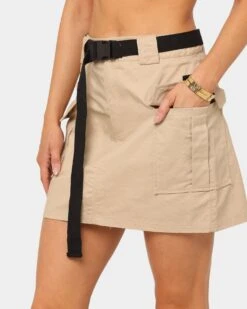 XXIII Women's Lara Cargo Skirt Tan -Mitchell & Ness Shop 03007272 YT001 womens 0080