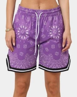 XXIII Mike Paisley Basketball Shorts Purple 4 XXIII Mike Paisley Basketball Shorts Purple -Mitchell & Ness Shop 03007341 YP200 womens 030