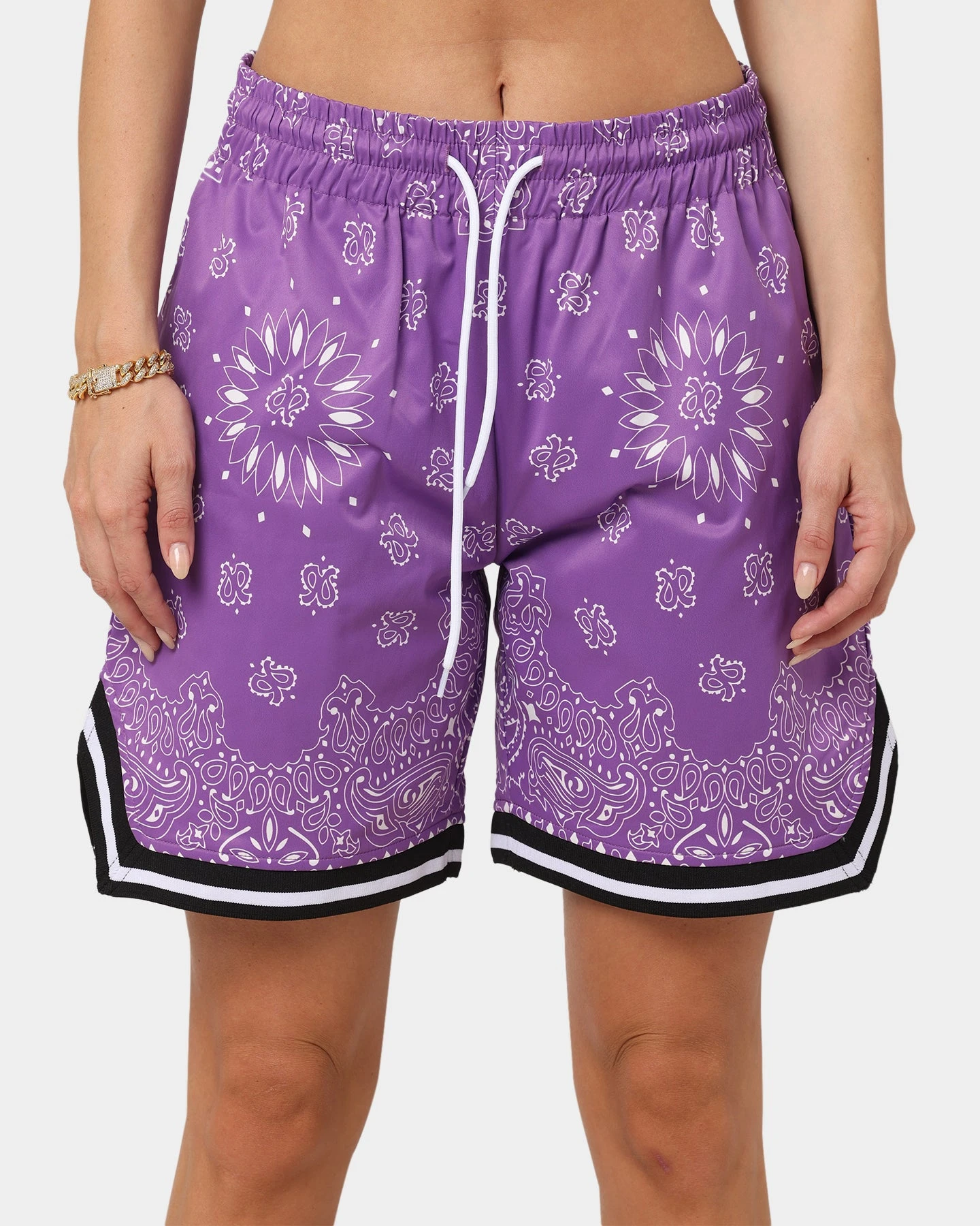 XXIII Mike Paisley Basketball Shorts Purple XXIII Mike Paisley Basketball Shorts Purple -Mitchell & Ness Shop 03007341 YP200 womens 030