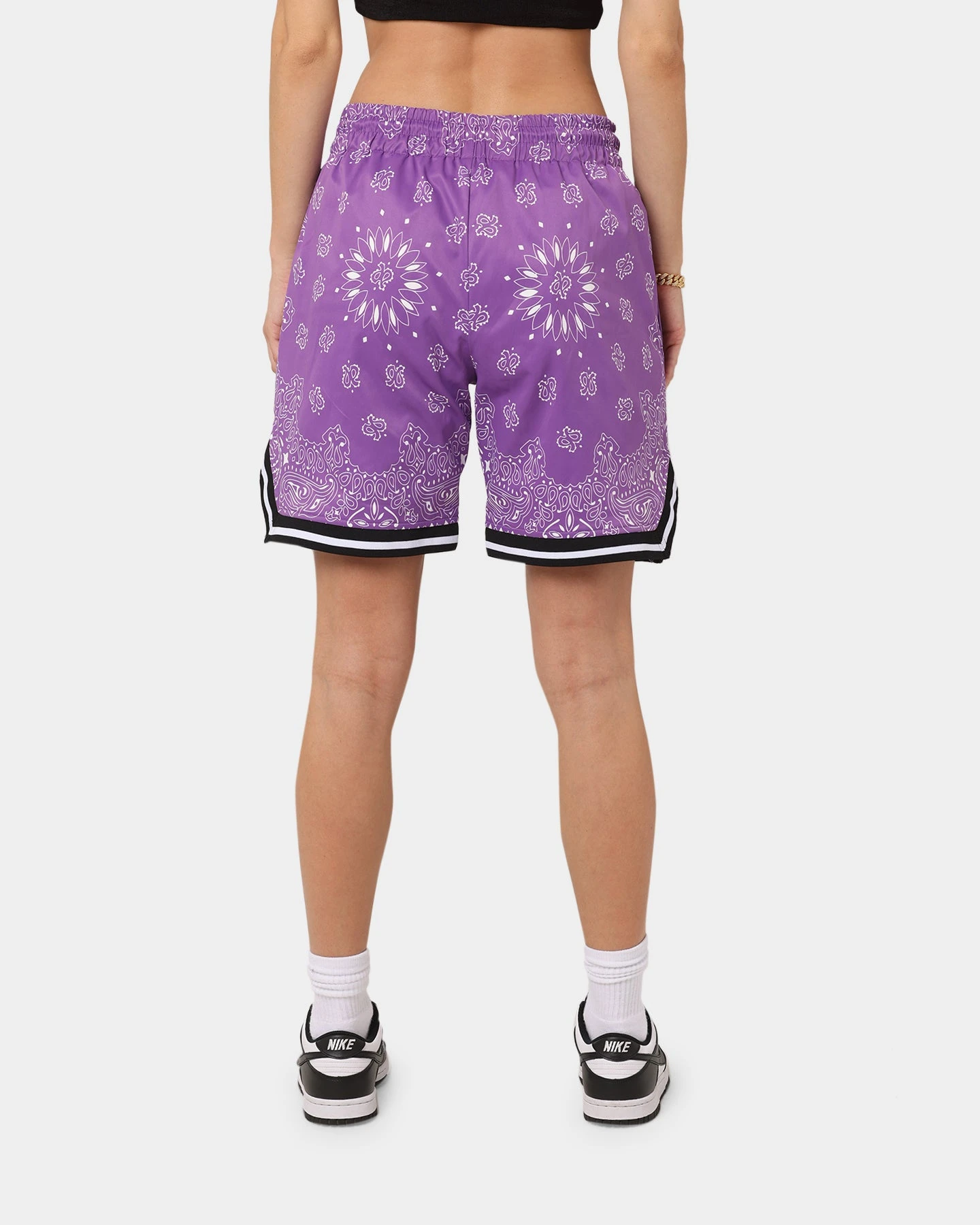 XXIII Mike Paisley Basketball Shorts Purple XXIII Mike Paisley Basketball Shorts Purple -Mitchell & Ness Shop 03007341 YP200 womens 040