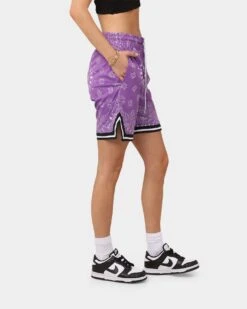 XXIII Mike Paisley Basketball Shorts Purple 6 XXIII Mike Paisley Basketball Shorts Purple -Mitchell & Ness Shop 03007341 YP200 womens 050