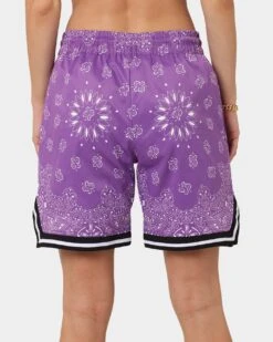 XXIII Mike Paisley Basketball Shorts Purple 9 XXIII Mike Paisley Basketball Shorts Purple -Mitchell & Ness Shop 03007341 YP200 womens 080