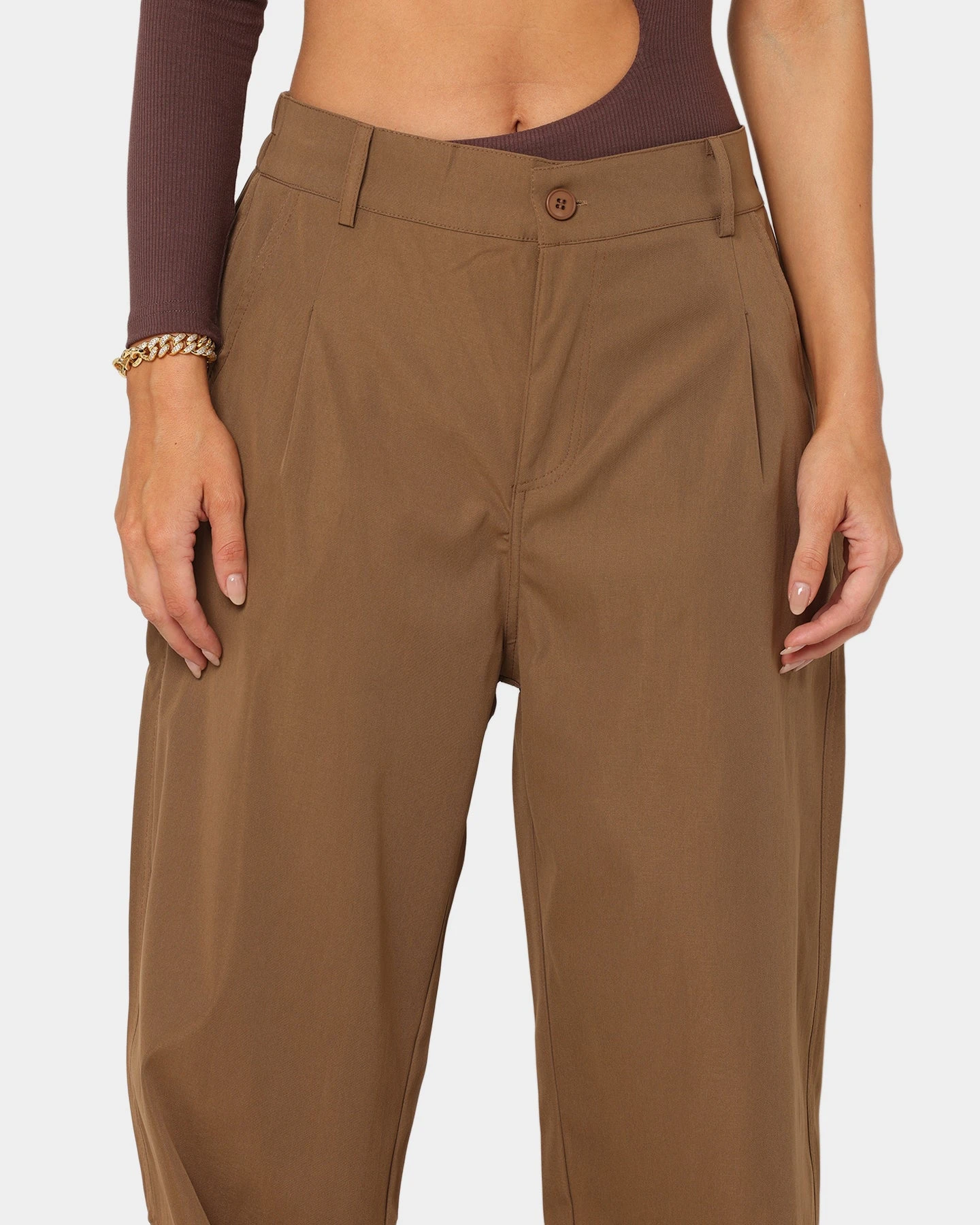 XXIII Women's Isla Cargo Pants Brown XXIII Women's Isla Cargo Pants Brown -Mitchell & Ness Shop 03007531 YX300 womens 0030