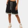 EN ES Team Basketball Shorts Black -Mitchell & Ness Shop 03007595 YB001 womens 0010