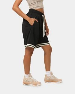 EN ES Team Basketball Shorts Black -Mitchell & Ness Shop 03007595 YB001 womens 0050