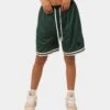 EN ES Team Basketball Shorts Green 2 EN ES Team Basketball Shorts Green -Mitchell & Ness Shop 03007595 YG600 womens 0010