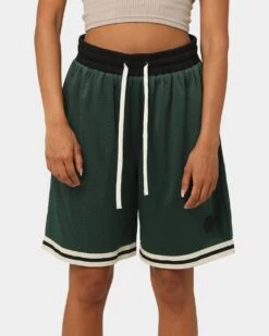 EN ES Team Basketball Shorts Green -Mitchell & Ness Shop 03007595 YG600 womens 0030