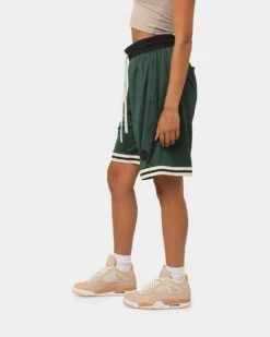 EN ES Team Basketball Shorts Green -Mitchell & Ness Shop 03007595 YG600 womens 0060