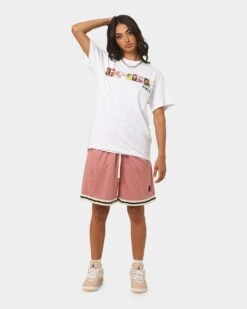 EN ES Team Basketball Shorts Plum -Mitchell & Ness Shop 03007595 YP023 womens 0020