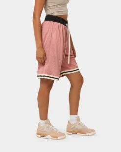 EN ES Team Basketball Shorts Plum -Mitchell & Ness Shop 03007595 YP023 womens 0050