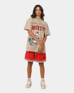 EN ES Team Basketball Shorts Red -Mitchell & Ness Shop 03007595 YR001 womens 0020