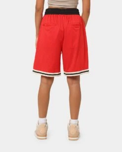 EN ES Team Basketball Shorts Red -Mitchell & Ness Shop 03007595 YR001 womens 0040