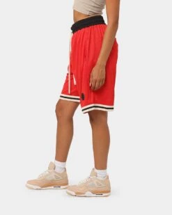 EN ES Team Basketball Shorts Red -Mitchell & Ness Shop 03007595 YR001 womens 0060