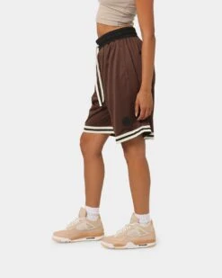 EN ES Team Basketball Shorts Brown -Mitchell & Ness Shop 03007595 YX300 womens 00120