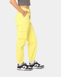 XXIII Women's Willa Cargo Pants Yellow -Mitchell & Ness Shop 03007676 YY001 womens 0050