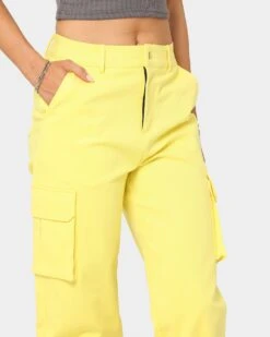 XXIII Women's Willa Cargo Pants Yellow -Mitchell & Ness Shop 03007676 YY001 womens 0070