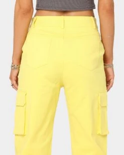 XXIII Women's Willa Cargo Pants Yellow -Mitchell & Ness Shop 03007676 YY001 womens 0080