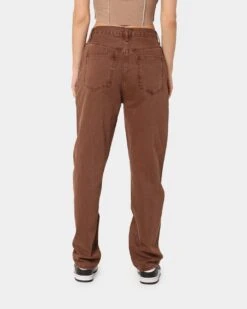 XXIII Women's Coco Asymmetric Jeans Chocolate -Mitchell & Ness Shop 03007877 YC360 womens 0040