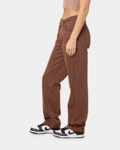 XXIII Women's Coco Asymmetric Jeans Chocolate -Mitchell & Ness Shop 03007877 YC360 womens 0060