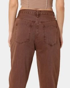 XXIII Women's Coco Asymmetric Jeans Chocolate -Mitchell & Ness Shop 03007877 YC360 womens 0080