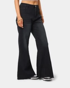 XXIII Women's Jacquie Bell Bottom Jeans Black -Mitchell & Ness Shop 03008067 YB001 womens 0050