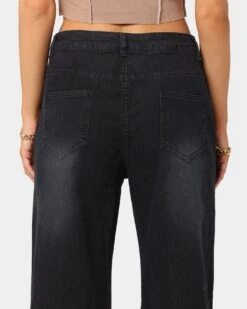 XXIII Women's Jacquie Bell Bottom Jeans Black -Mitchell & Ness Shop 03008067 YB001 womens 0080