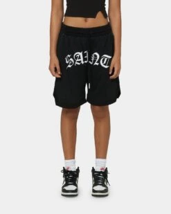 Saint Morta Day Of The Dead Basketball Shorts Black/White 4 Saint Morta Day Of The Dead Basketball Shorts Black/White -Mitchell & Ness Shop 03008143 YB012 womens 0030