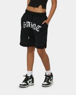 Saint Morta Day Of The Dead Basketball Shorts Black/White 7 Saint Morta Day Of The Dead Basketball Shorts Black/White -Mitchell & Ness Shop 03008143 YB012 womens 0060