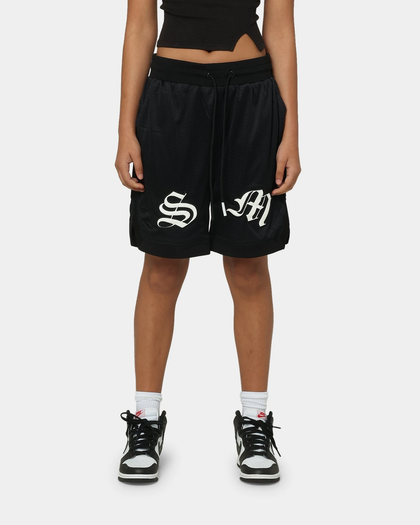 Saint Morta Graves Basketball Shorts Black Saint Morta Graves Basketball Shorts Black -Mitchell & Ness Shop 03008144 YB001 womens 0030