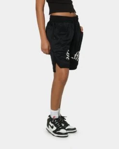 Saint Morta Graves Basketball Shorts Black 6 Saint Morta Graves Basketball Shorts Black -Mitchell & Ness Shop 03008144 YB001 womens 0050