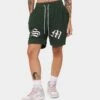 Saint Morta Graves Basketball Shorts Dark Green -Mitchell & Ness Shop 03008144 YD009 womens 0010