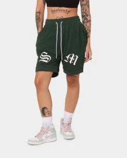 Saint Morta Graves Basketball Shorts Dark Green