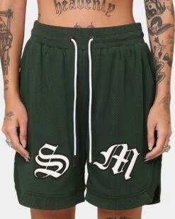 Saint Morta Graves Basketball Shorts Dark Green -Mitchell & Ness Shop 03008144 YD009 womens 0030