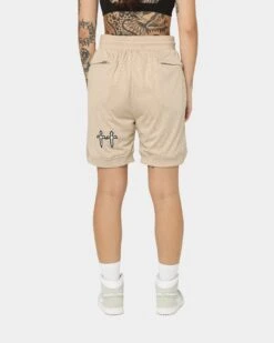 Saint Morta Graves Basketball Shorts Stone -Mitchell & Ness Shop 03008144 YS400 womens 040