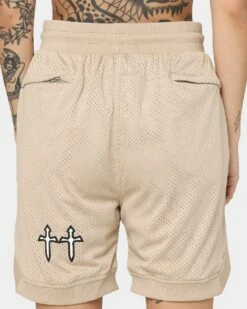 Saint Morta Graves Basketball Shorts Stone -Mitchell & Ness Shop 03008144 YS400 womens 080