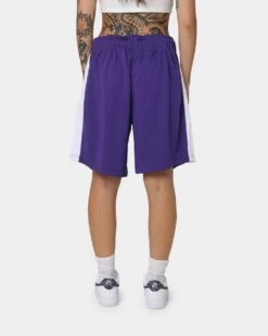 New Era Los Angeles Dodgers Basketball Shorts Purple -Mitchell & Ness Shop 03008222 YR189 womens 0040