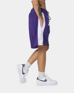 New Era Los Angeles Dodgers Basketball Shorts Purple -Mitchell & Ness Shop 03008222 YR189 womens 0050