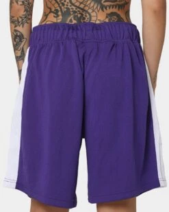 New Era Los Angeles Dodgers Basketball Shorts Purple -Mitchell & Ness Shop 03008222 YR189 womens 0080