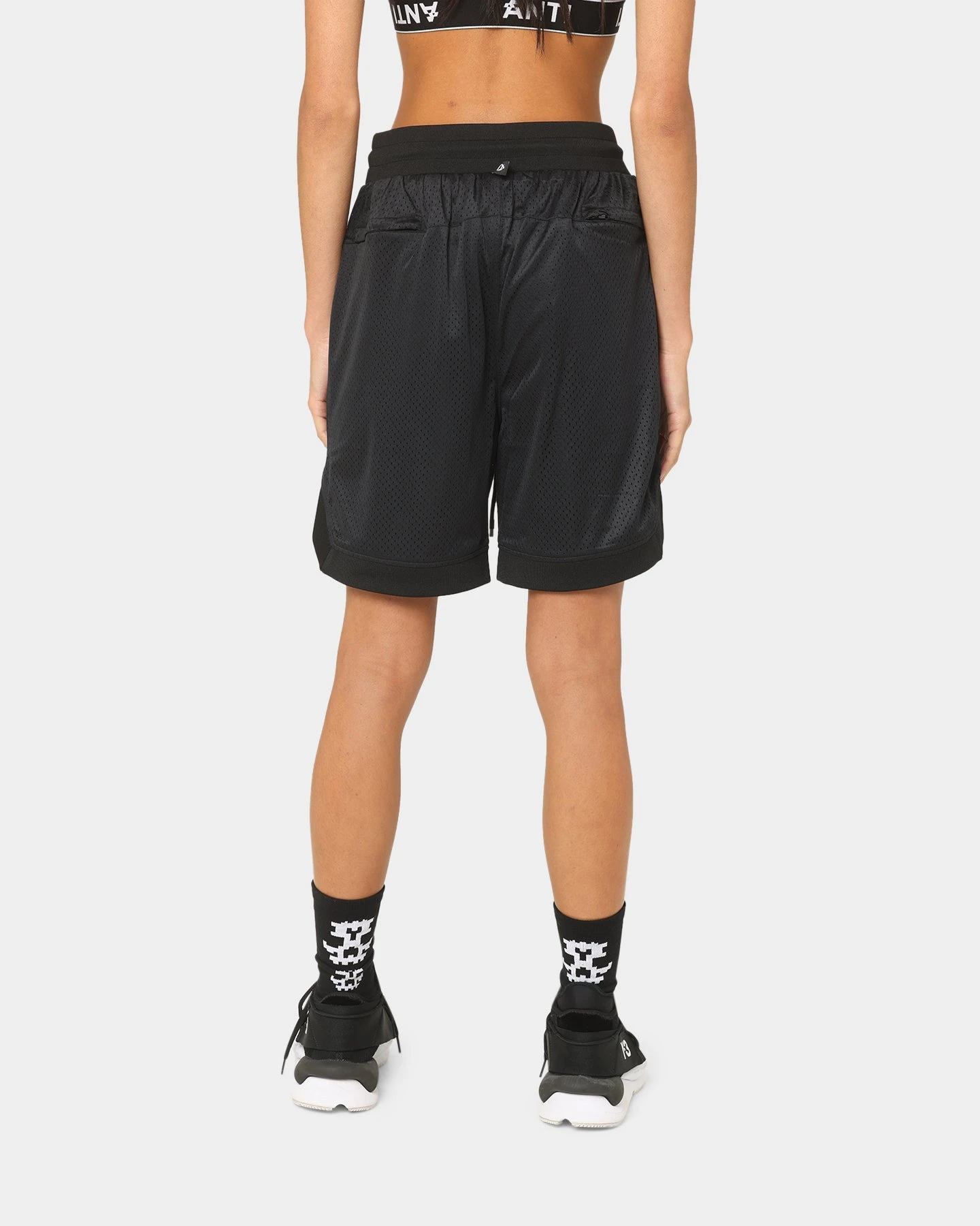 The Anti Order Military Basketball Shorts Black/White The Anti Order Military Basketball Shorts Black/White -Mitchell & Ness Shop 03008259 YB012 womens 0040
