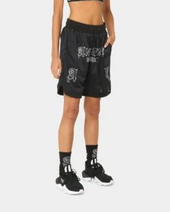 The Anti Order Military Basketball Shorts Black/White 6 The Anti Order Military Basketball Shorts Black/White -Mitchell & Ness Shop 03008259 YB012 womens 0050