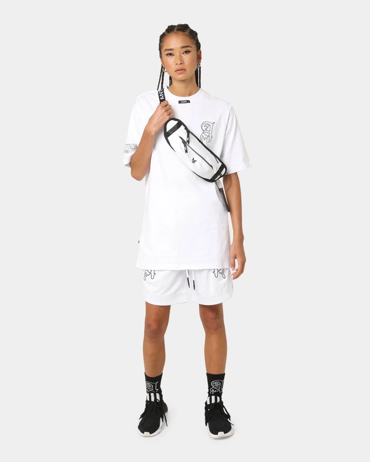 The Anti Order Military Basketball Shorts White/Black The Anti Order Military Basketball Shorts White/Black -Mitchell & Ness Shop 03008259 YW110 womens 0020