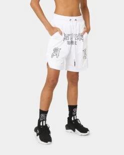 The Anti Order Military Basketball Shorts White/Black 6 The Anti Order Military Basketball Shorts White/Black -Mitchell & Ness Shop 03008259 YW110 womens 0050