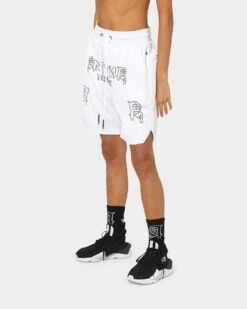 The Anti Order Military Basketball Shorts White/Black 7 The Anti Order Military Basketball Shorts White/Black -Mitchell & Ness Shop 03008259 YW110 womens 0060