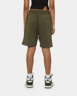 Saint Morta Kingdom Basketball Shorts Army Green -Mitchell & Ness Shop 03008368 YA400 womens 0040