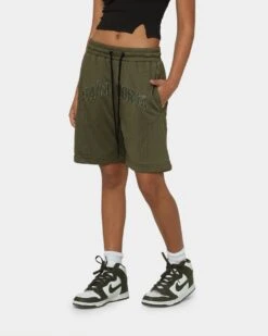 Saint Morta Kingdom Basketball Shorts Army Green -Mitchell & Ness Shop 03008368 YA400 womens 0060